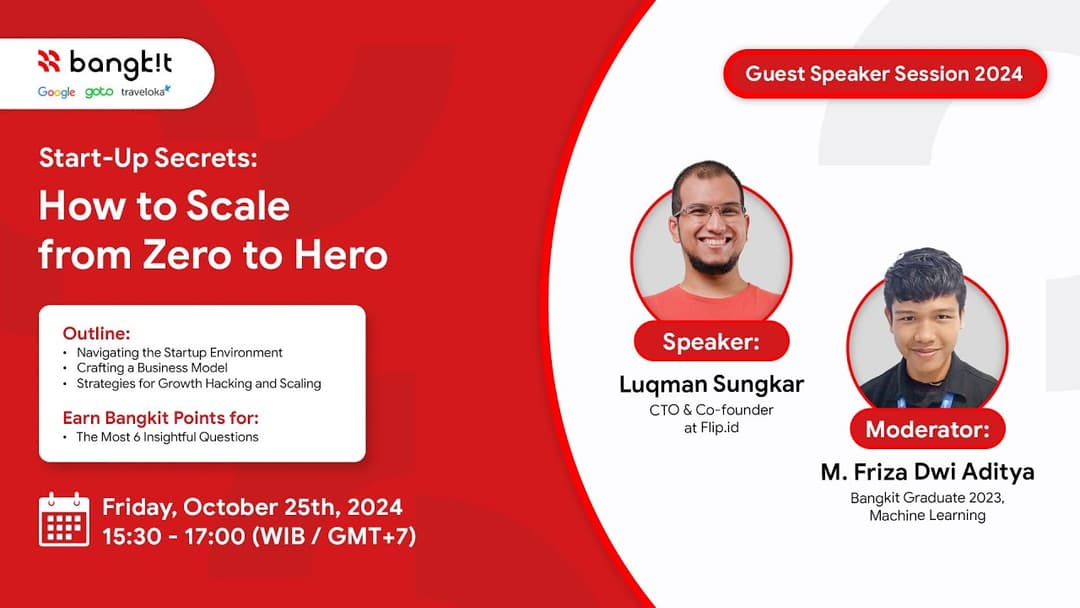 Moderator for Bangkit Guest Speaker Session #3